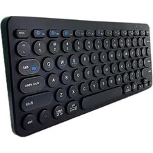 Str Store B380 Bluetooth Bağlantılı Ince Ergonomik Tasarım IPad Ile Uyumlu Taşınabiilir Telefon Tablet Için Türkçe Q Bluetooth Bağlantılı Klavye Siyah Renk