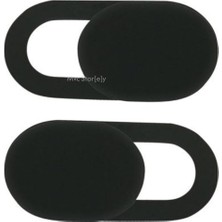 Str Store Kamera Kapatıcı 3'lü Set, Siyah Ultra Ince 0.7 mm Sürgülü Webcam Cover, Güçlü 3m Yapışkanlı Laptop Tablet Telefon MacBook iPad Uyumlu Kamera Gizlilik Kapağı