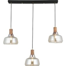 Mabelme Store Prime Zen 3’lü Antik Lak Sıralı Avize