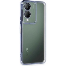 Vivo Y17S Kılıf Razer Lensli Silikon - Açık Mavi