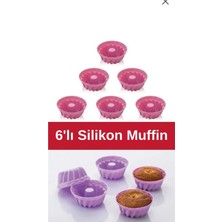 Hane216 6'lı  Silikon Muffin ve Mini Kek Kalıbı