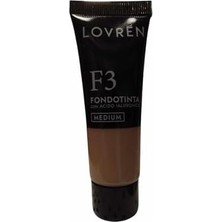 Mabelme Store Prime Lovren F3 Medium Orta Ton Krem Fondöten 25ML