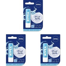Mabelme Store Prime Hydro Care Dudak Bakım Kremi, 24 Saat Nem, Aloe, Saf Su ve Doğal Yağlar, Spf 15, Gün Boyu Dudak Bakımı (4,8g) (3 Paketi)