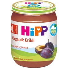 3 Adet Hipp Organik Kavanoz Maması Erik Püresi 125 gr