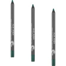 Mabelme Store Prime Uzun Süre Kalıcı Suya Dayanıklı Akma, Dağılma Yapmayan Yeşil Göz Kalemi - Extreme Emerald Green (3 Paketi)
