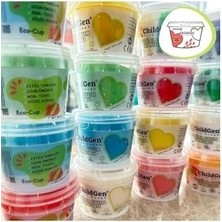 Mabelme Store Prime Doğal Oyun Hamuru - Eco Cup- 3'lü Ara Renkler (Mor - Yeşil - Turuncu) 3X125GR
