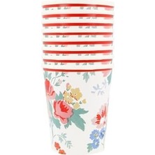 Mabelme Store Prime - Floral Bardaklar - 8 Adet