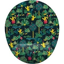 Mabelme Store Prime Kaktüs ve Orman Desenli Bilek Destekli Mouse Pad