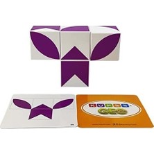Mabelme Store Prime Geo Jr. Manyetik Görsel Zeka Küpleri (40 Geometrik Şekil Kartı - Mıknatıslı Küpler)