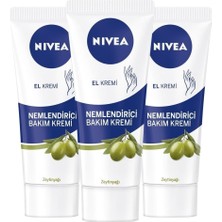 Mabelme Store Prime Zeytinyağlı Nemlendirici El Bakım Kremi 75ML, Yapışkan His Bırakmaz, Yumuşak Cilt Hissi, X3 Adet