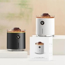Mabelme Store Prime Volkanik Efektli Şarjlı Hava Nemlendirici Yatak Odası Oturma Odası Için Akıllı Aromaterapi Mist Difüzör, Simüle Alev Şekli, Görsel Büyü