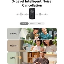 Mabelme Store Prime Lark A1 Kablosuz Mini Mikrofon, 15/16 ve Için, 48 Khz/24 Bit, 3 Seviyeli Akıllı Gürültü Engelleyici, Youtube, Podcast, Vlog Için Mikrofon (Siyah