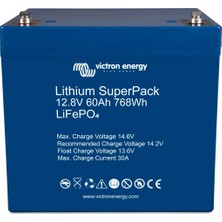 Victron Energy Victron Lithium Superpack 12,8V 60AH 768WH M6 Dahili Bms'li Lifepo4 Lityum Akü