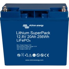 Victron Energy Victron Lithium Superpack 12,8V 20AH 256WH M5 Dahili Bms'li Lifepo4 Lityum Akü