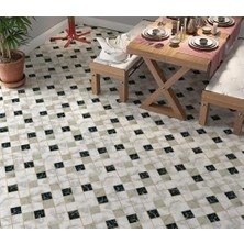 Mabelme Store Prime Yer Kaplama Zemin Kaplama Folyosu 65X130 cm Geometrik Çapraz Mermer