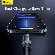 Mabelme Store Prime Crystal Hızlı Şarj Kablosu, Lightning – 1.2m, Uyumlu, Güçlendirilmiş Yapı, Dayanıklı ve Hızlı Veri Aktarımı, Siyah