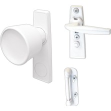 Mabelme Store Prime K 5121 Düğme Mandalı, 1-3/4 In. Montaj Delikleri, Beyaz (Tekli Paket)