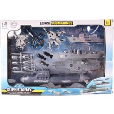 Mabelme Store Prime KZL-T074 Denizaltılı Savaş Oyun Seti - Oyuncak
