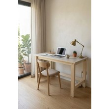 Max Brod Ağaç Masa 120X60 Ham Ladin Ağacı
