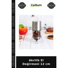 Carlburn Akrilik El Değirmeni 12 cm Mutfak Gereci Yemek Hazırlık Sofra Sunumu