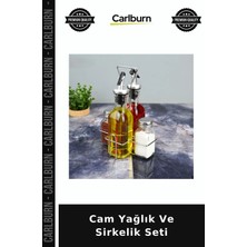 Carlburn Cam Yağlık ve Sirkelik Seti Ev Düzeni Sofra Sunumu Yemek Masası