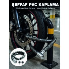 Str Store Şeffaf Pvc Kaplamalı Dayanıklı Motosiklet ve Bisiklet Güvenlik Kilidi