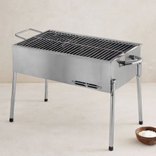 Marsilyan Paslanmaz Portatif Mangal 70 cm Ayaklı Standlı