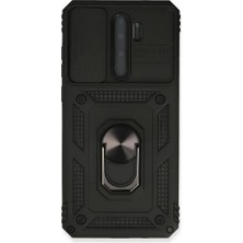 Marsilyan Xiaomi Redmi Note 8 Pro Kılıf Pars Lens Yüzüklü Silikon - Siyah