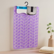 Mabelme Store Kaydırmaz Pvc Banyo ve Küvet Paspası Petek Desenli Şeffaf-Buzlu (37X68 Cm)