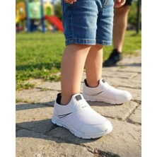 Enes Ayakkabıcılık Çocuk Bağcıksız Esnek Yüksek Taban Günlük Spor Ayakkabı Sneaker