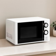 Mabelme Store Mikrodalga Fırın 20 L 700 W Beyaz - 5 Güç Kademesi Buz Çözme