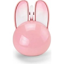 Aydogan's Tavşan Figürlü Kablosuz Mouse Pil Dahil Etiket Hediyeli Pembe