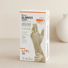 Aydogan's Pudrasız Slimfit Muayene Eldiveni L-Xl Krem