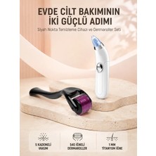 Aydogan's Dermaroller ve Vakumlu Siyah Nokta Temizleme Cihazı 2’li Cilt Bakım Seti