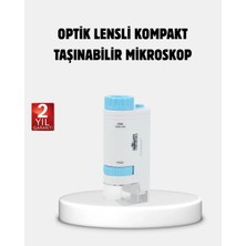 Aydogan's Taşınabilir Eğitim Mikroskobu 80X–200X LED Işıklı ve Darbeye Dayanıklı