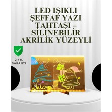 Aydogan's Dekoratif LED Yazı Tahtası – Silinebilir, Neon Kalemli, Planlama ve Hatırlatma Için Ideal