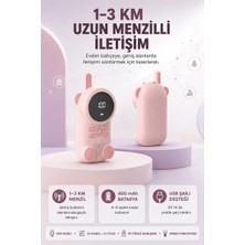 Aydogan's Bebek Telsizi LCD Ekran Vox Iki Yönlü Iletişim USB Şarj Hafif