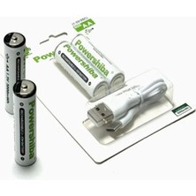Aydogan's Şarj Edilebilir Pil Type-C Şarjlı Li-Ion Lityum Kalem Pil 2800MAH/1. 5V/AA Şarjlı Pil
