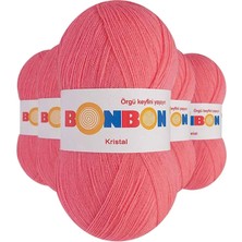 Aydogan's 5 Adet Kristal El Örgü Lif Ipi Pembe 98230 - Bonbon Mudanis