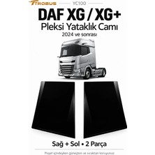 Trobus Daf Ngd Xg / Xg+ 2024+ Siyah Pleksi Yataklık Camı Sağ Sol 2 Parça