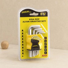 Aydogan's Alyan Anahtar Seti 9 Parça Kısa Düz (1. 5–10 Mm)