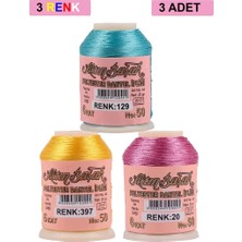 Aydogan's 3 Adet Altınbaşak Oya ve Dantel Ipi 20 gr - Royaleks - No: 397 - 020 - 129