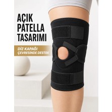 Aydogan's Açık Patella Ligamentli Dizlik Yan Destekli Esnek Ayarlanabilir Diz Desteği