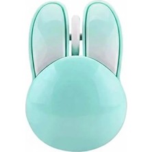Aydogan's Tavşan Figürlü Kablosuz Mouse Pil Dahil Etiket Hediyeli Mavi