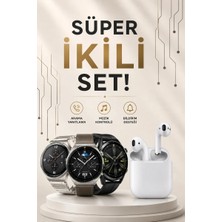 Aydogan's Akıllı Saat ve Kulaklık Seti Dokunmatik Ekran 5. 0 Bluetooth Bağlantılı Sesli Görüşme