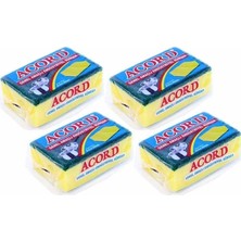 Aydogan's 4 Adet Jumbo Boy Endüstriyel Çok Amaçlı Bulaşık Süngeri 13X8X4 cm