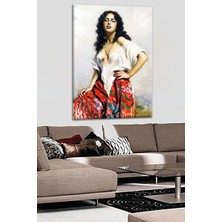 Str Store Talya Tablo Bohemian Girl. Kanvas Dekoratif Duvar Panoları. Temalar: Klasikler, Soyut, Rönesans, Yağlıboya Görünüm, Atatürk, Manzara, Van Gogh, Ünlü Ressam Tabloları 50X35 NO-4477