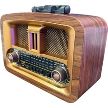 Mabelme Store Taşınabilir Klasik Am/fm/sw Retro Ev Radyo USB ile Şarj Olabilen Retro Radyo