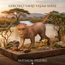 Aksiyon Global Yumuşak Soft Sesli Vahşi Hayvanlar Dünyası 27 cm - Maymun (Lisinya)