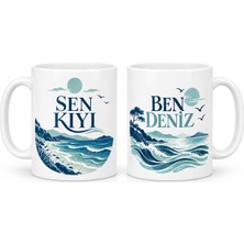 Mabelme Store Kıyı ve Deniz 2'li Kupa Seti - Model 347